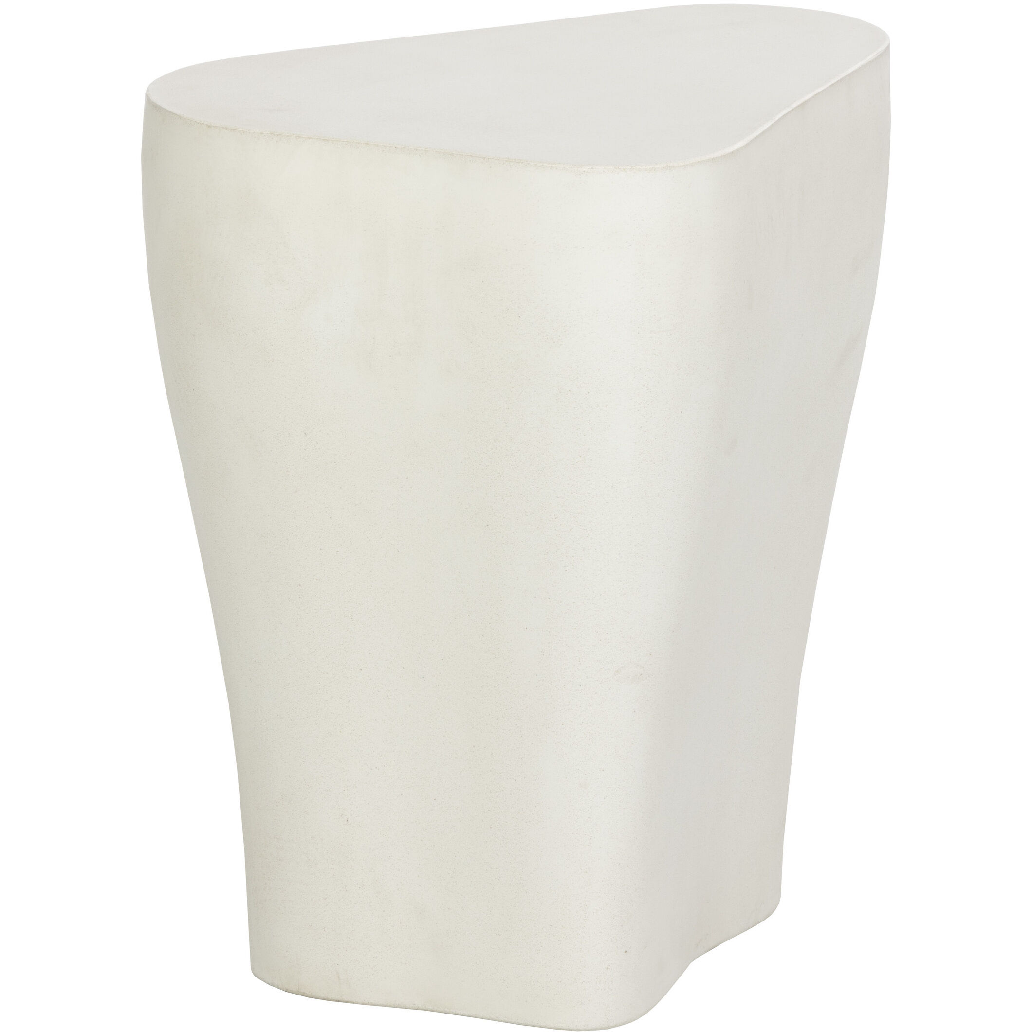 Dali 17.75 X 15.75 inch White Outdoor End Table, Small